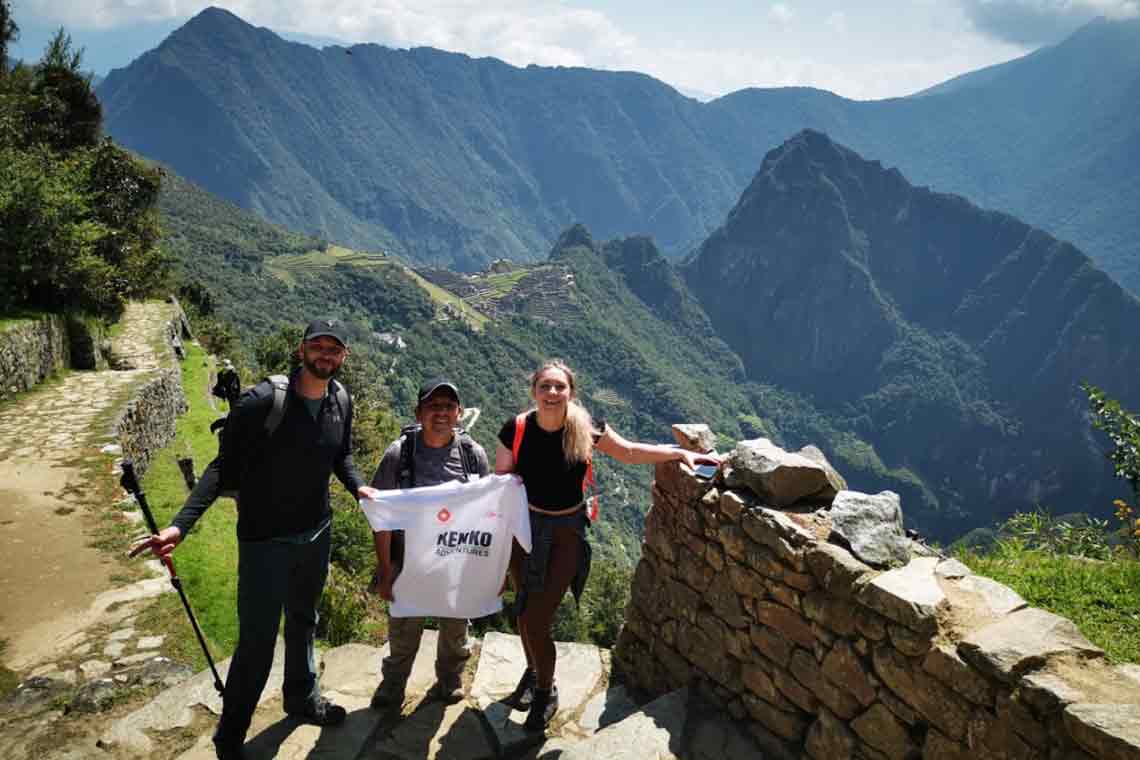 At Inti Punku with One day Inca Trail