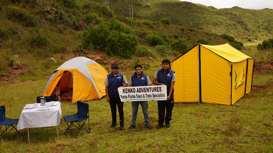 Superior Camping Equipment of  Kenko Adventures for Inca Trail and Treks
