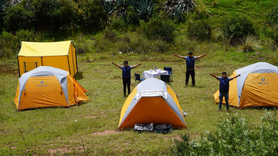 Staff and Camping Equipment for Inca Trail and Treks of Kenko Adventures